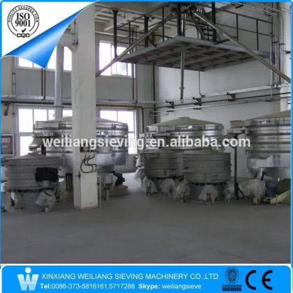 Hot sale fine powder tumbler screening machine for sea salt edible salt