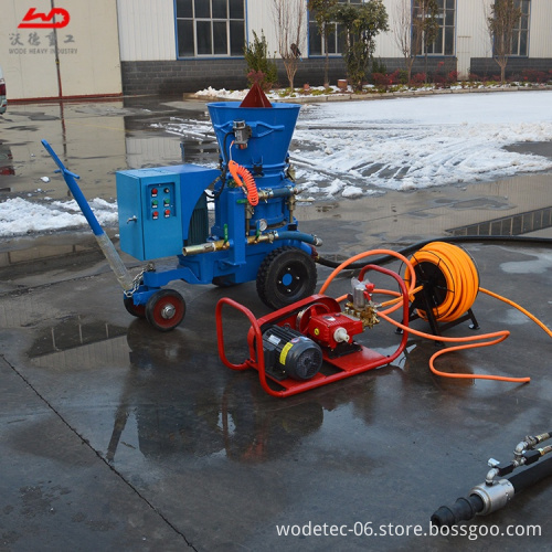 High Capacity Electric/Air Motor Dry Mix Castable Refractory Guniting Machine: 1.5m³/h, 3m³/h, 5m³/h, 6m³/h, 9m³/h - Chinese Man