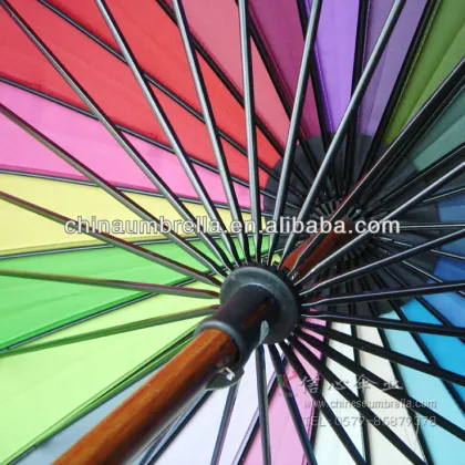 umbrella corporation 24K Multi-color Rainbow golf umbrella XB-011