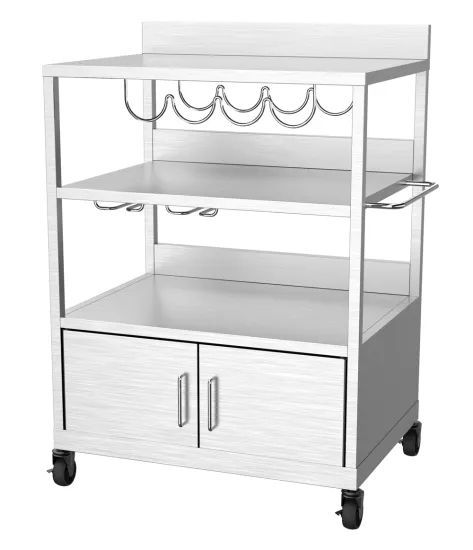 Garden Plancha Trolley with Cabinet