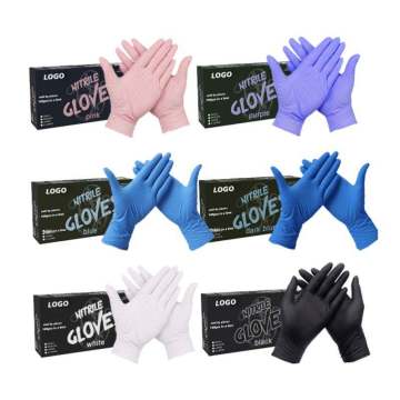Miotagan dubh nitrile 4mil gun latex