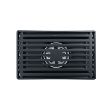 Black Hotel Bathroom Stainless Steel floor Drain