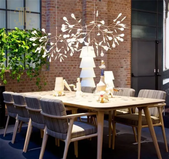 Metal chandelier for bar counter