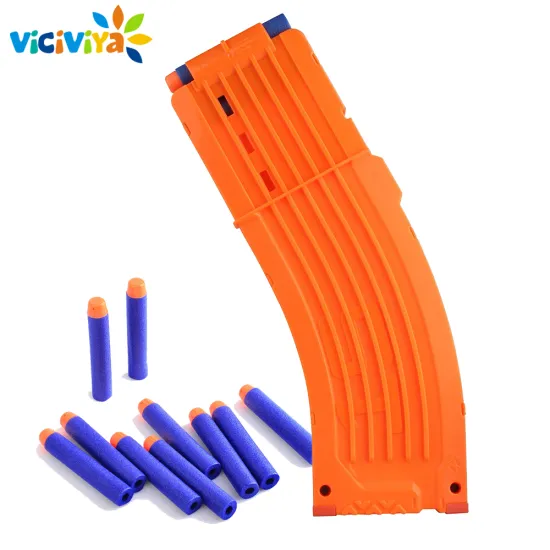 Viciviya 15 Reload Clip For Nerf Magazine Round Darts Replacement Toy Gun Soft Bullet Clip For Nerf Blaster arma de brinquedo