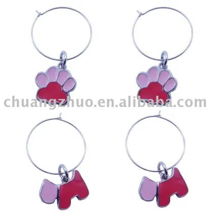 animal wine charm