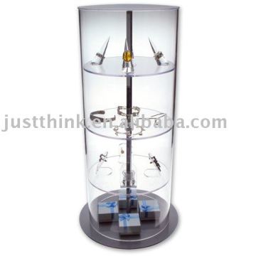 acrylic cylinder display showcase