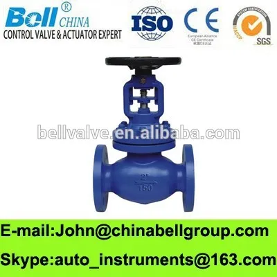 DIN Standard Cast Steel Manual DN150 Globe Valve for Steam