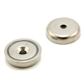 Ndfeb Pot neodymium magnet with countersunk hole