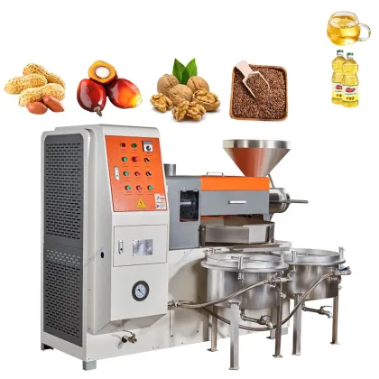 Spiral Household Mustard Seed Vegetable Oil Press Machine: Agricultural Multi-Functional Oil Extractor