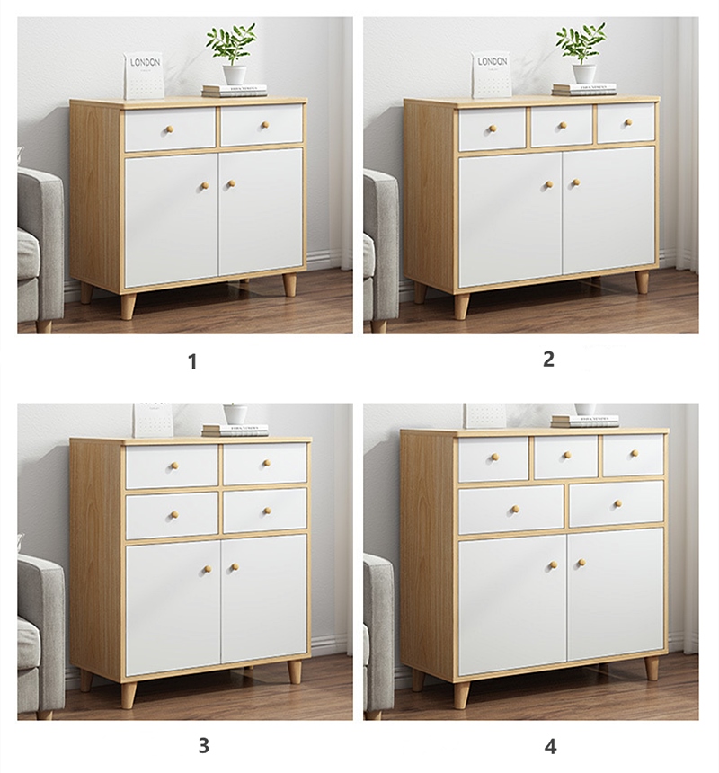 European Drawer Dresser with 2 Door Cabinet