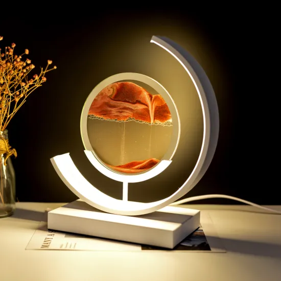 3D Sahara Sands of Time LED Quicksand Painting Table Lamp