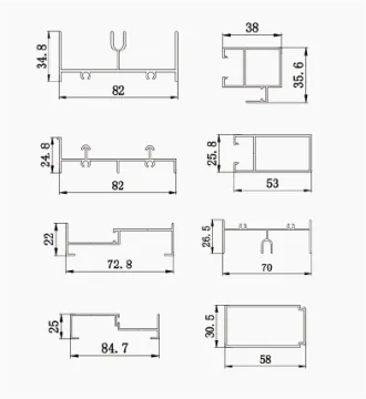 Malaysian Custom Aluminum Profiles for Doors & Windows