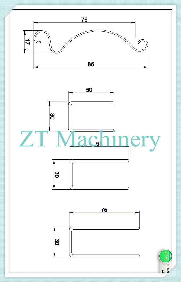 U Guardrail Matched With Ztac 76 Shutter Door