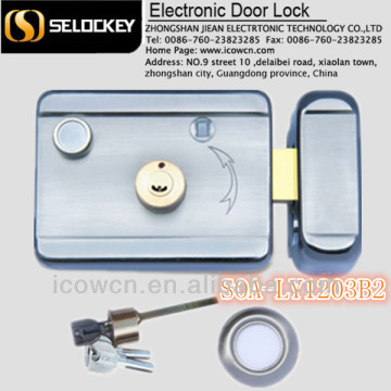LY1203B2--Electric secured rim motor solenoid bolt lock for narrow door lock for outside gates, departments