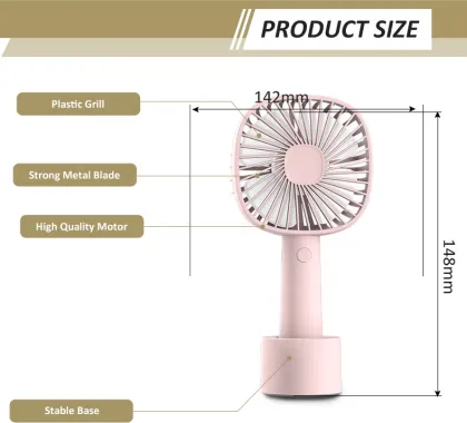 USB Table Fan Portable Rechargeable Desktop Fan
