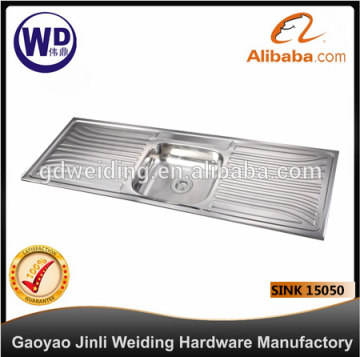 Stainless Steel Kitchen Bar Sink Topmount Single Bowl Water Tank Sink-15050