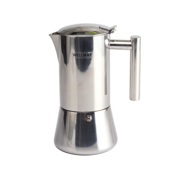 6 cups stainless steel coffee Moka Pot