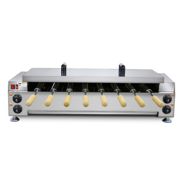Electric Kurtos Chimney Cake Oven - 8 Sticks Rotary Bakery Equipment
