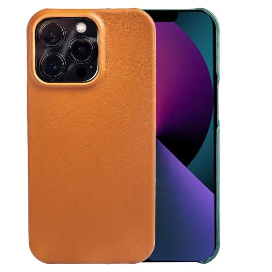 PGRETY Customizable Genuine Leather Phone Cases for iPhone 14 Pro Max