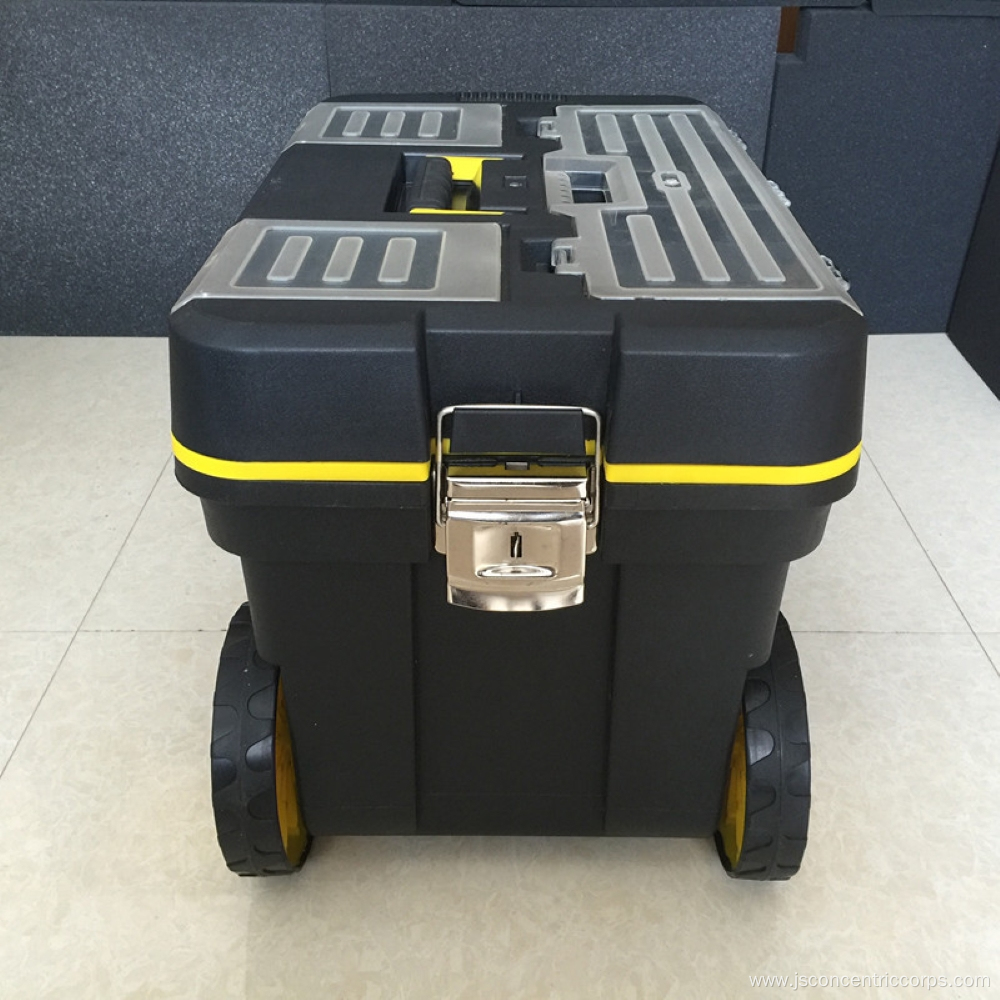 Wheels multi functional tool storage box