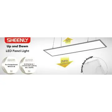 Double-emitting LED flat panel