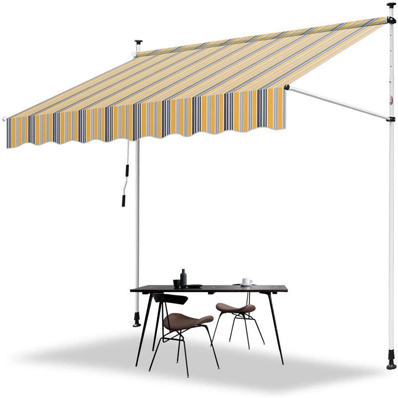 Outdoor Parking Garage Canopy aluminium Frame Materia Clamping Awning