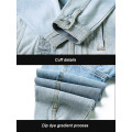 Jaqueta jeans masculina personalizada de alta qualidade