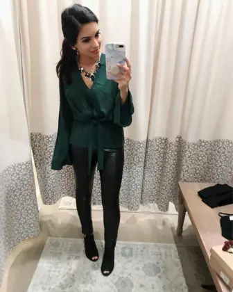 Slash Neck Women Shirt Lotus Leaf Sleeve Shirt