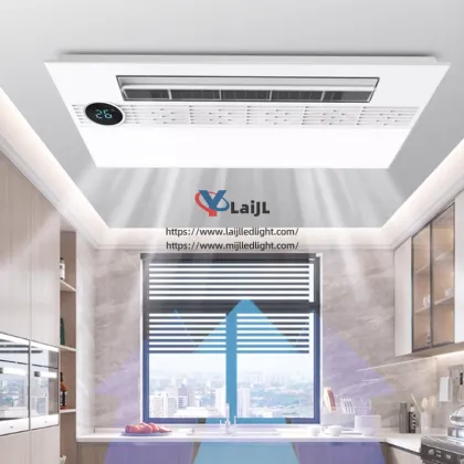 Modern Simple Bedroom Electric Fan Integrated Ceiling Lamp