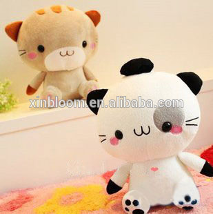 Fancy lovely cartoon style Natsume Yuujinchou Nyanko Sensei big face and head cat Plush doll Pillow