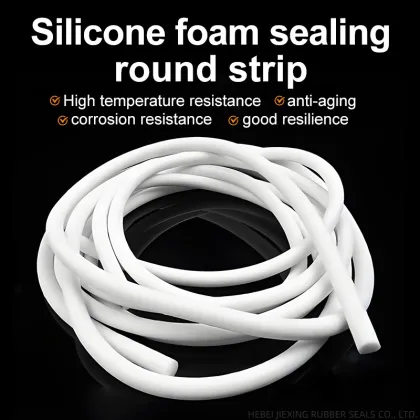 O-shaped white sponge sealing strips