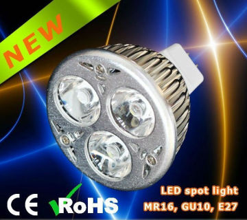 3*1W 12V high luminous LED spot light,2 years warranty
