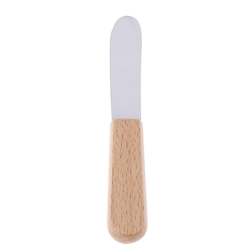 1PC Stainless Steel Cutlery Cream Scraper Wood Handle Butter Spatula Breakfast Jam Cheese Tool Kitchen Accessories