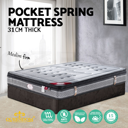 Euro Top Natural Latex Pocket Spring Mattress king