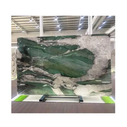 Stunning Patagonia Green Emerald Quartzite Slab: Elegance in Natural Stone