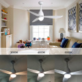 White color body ceiling fan with light