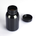 black capsule bottle plastic tablet bottle black 150cc