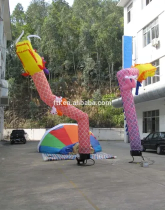 Keen inflatable toys stuffed green dragon