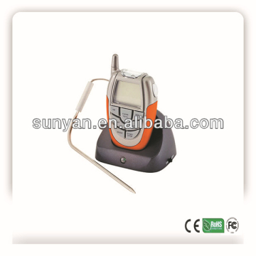Remote Wireless digital meat thermometer/timer with LCD/timer/alarm for bbq/cooking/kitchen/grill/oven