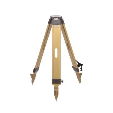 Professional Heavy Duty Wooden Surveying Tripod with Flat Head for Total Station Equipment