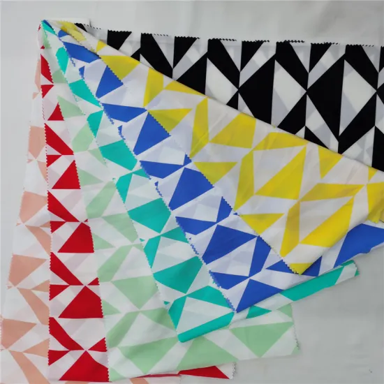 Four Way Spandex Geometric Print Fabric