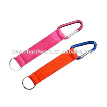 Fashion High Quality Metal Carabiner Keychain Short Lanyard