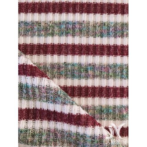 Rib Fabric Multicolor Stripes