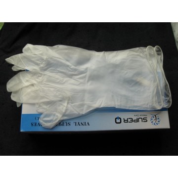 Gants médicaux jetables en vinyle transparent sans poudre