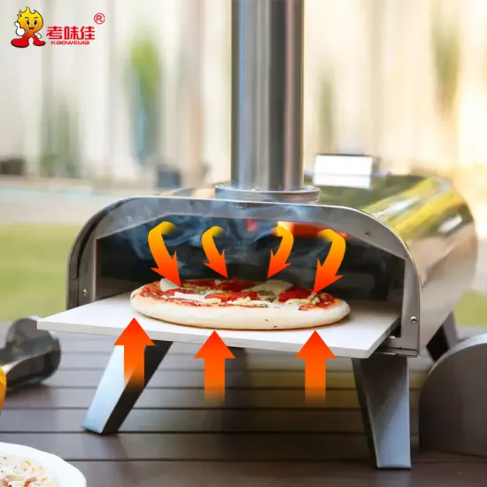 buy Outdoor Wood Fired Pizza Oven good price Portable Stainless Steel wood pellet pizza oven burner Commercial