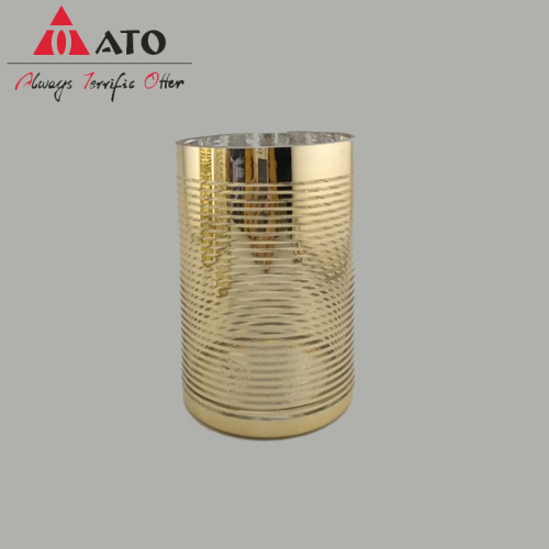 Vaso de vidro de flor de eletroplate de luxo por atacado