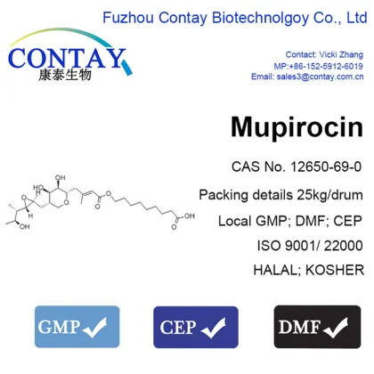 Contay CAS 12650-69-0 Ferment Mupirocin Ointment Cream