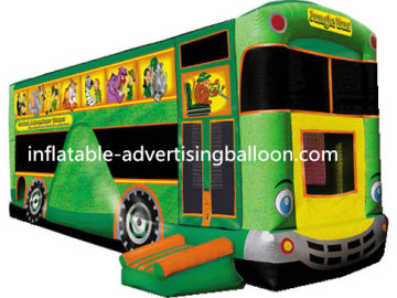 Giant Bus Shape Inflatable Bouncer for Rental Business