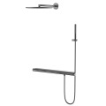 cUPC high quality Gun metal grey in wall Brushed Shower Mixer Taps concealed shower system bathroom faucet shower