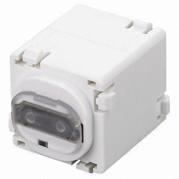 HDMI Keystone Jack, Molding Type Fit to Any Type Face Plate, with 24K Gold Plated Female Connector